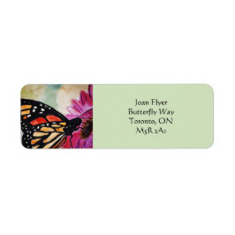 Monarch Butterfly-Adressetiketter Returadress Etikett