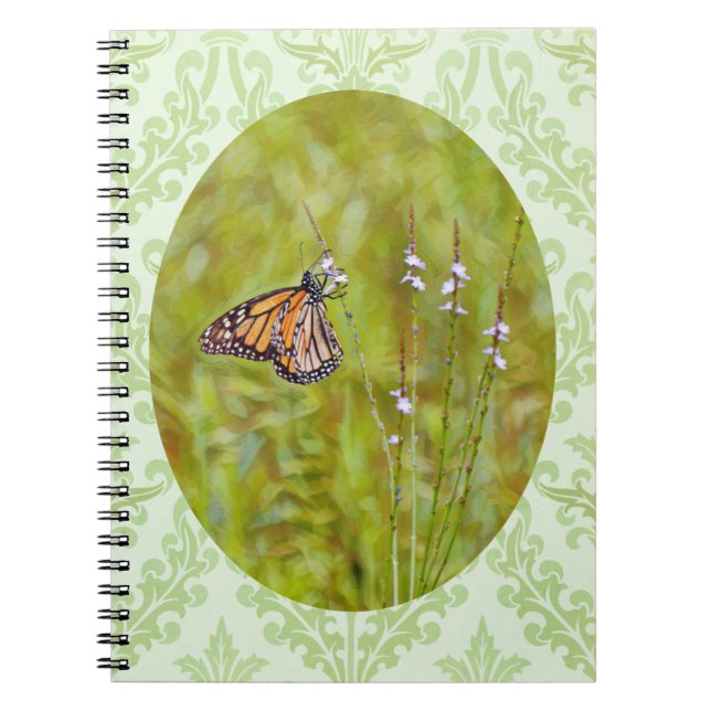Monarch Butterfly Art Journal Anteckningsbok (Framsidan)