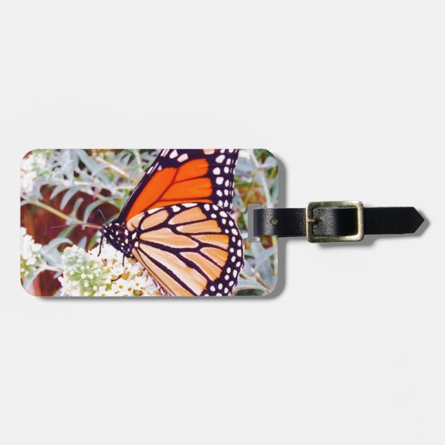 Monarch Butterfly Bagagebricka (Horisontell Framsida)