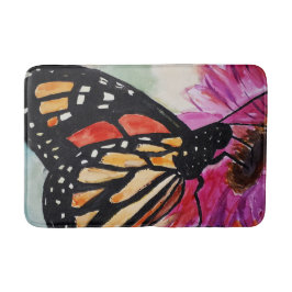 Monarch Butterfly Bath Mat Badrumsmatta