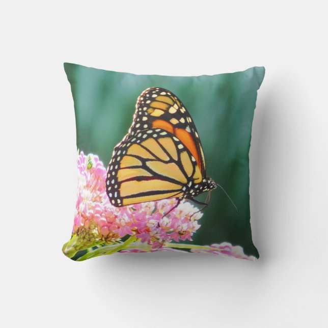 Monarch Butterfly Beauty Pillow Kudde (Framsida)