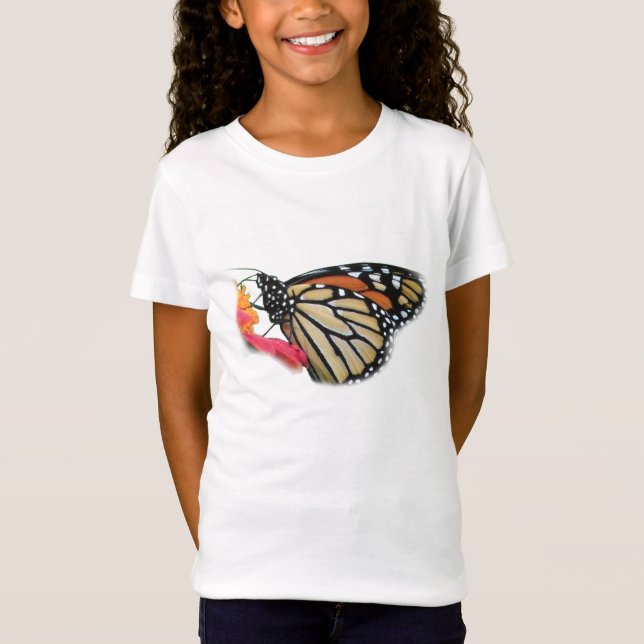 Monarch Butterfly Bild T Shirt (Framsida)
