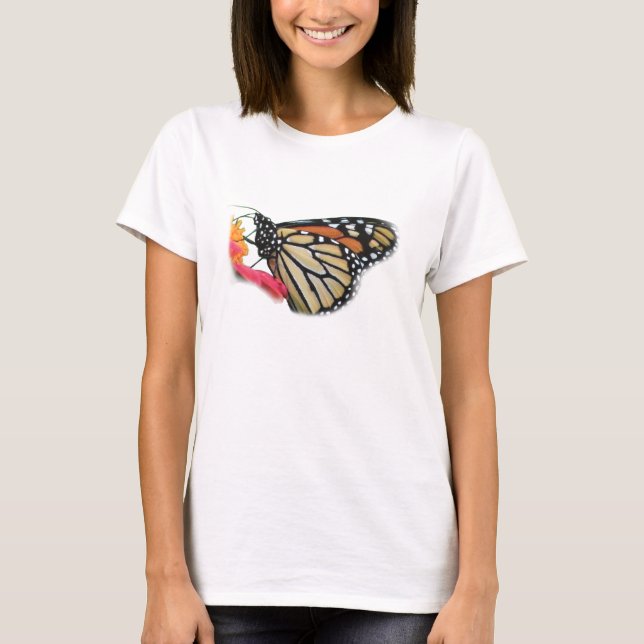 Monarch Butterfly Bild Tee (Framsida)