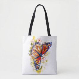 Monarch Butterfly-Blommigt Tygkasse