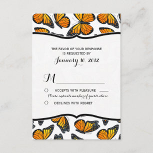 Monarch Butterfly Bröllop OSA Kort