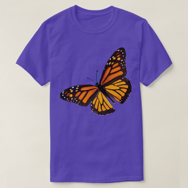 Monarch Butterfly Burnt Orange T Shirt (Design framsida)