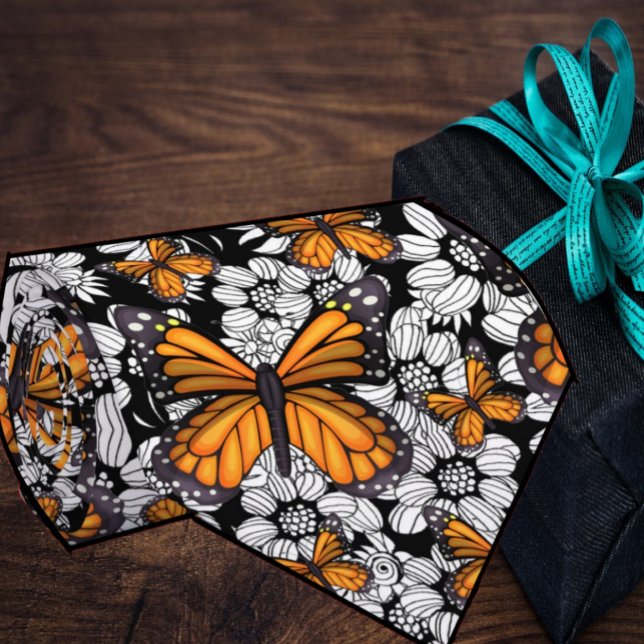 Monarch Butterfly Butterflies Flowers Blommigt Nac Slips (Skapare uppladdad)