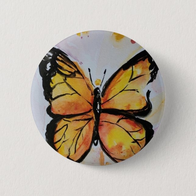 Monarch Butterfly Butterfly Button Knapp (Framsida)