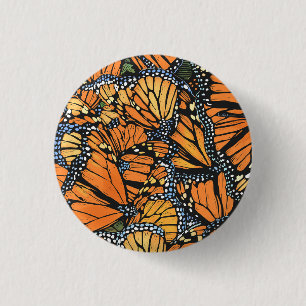 Monarch Butterfly Butterfly Button Knapp