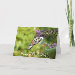 Monarch Butterfly Card lycklig Mors dag Kort