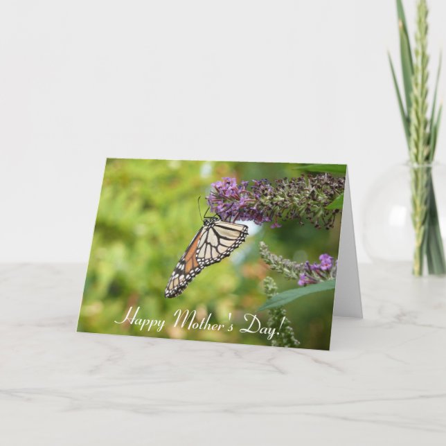 Monarch Butterfly Card lycklig Mors dag Kort (Framsida)