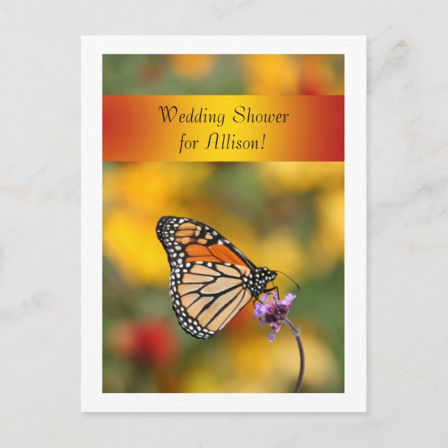 Monarch Butterfly Card Vykort (Framsida)