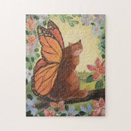 Monarch Butterfly Cat in Meadow Pussel