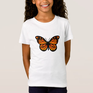 Monarch Butterfly Design - Girls Bra Jersey T-Sh T Shirt