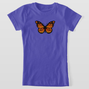 Monarch Butterfly Design - Girls Bra Jersey T-Sh T Shirt