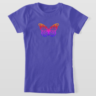Monarch Butterfly Design - Girls Bra Jersey T-Sh T Shirt