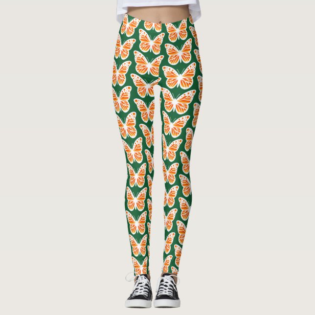 Monarch Butterfly Design - Leggings (Framsida)