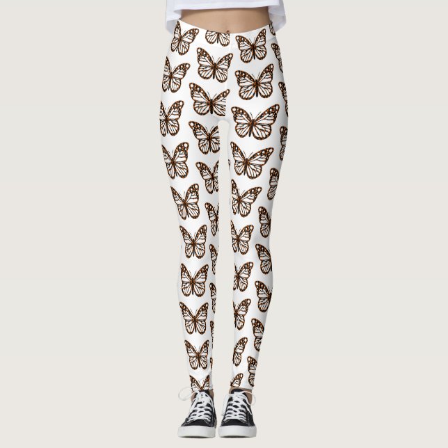 Monarch Butterfly Design - Leggings (Framsida)