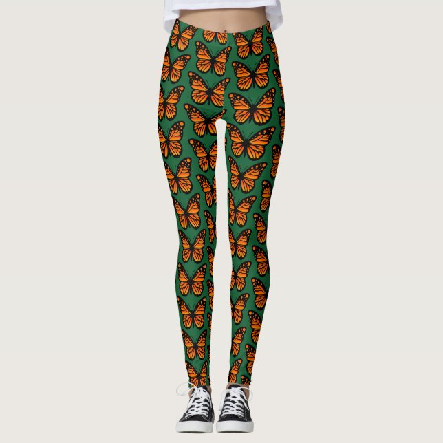 Monarch Butterfly Design - Leggings (Framsida)