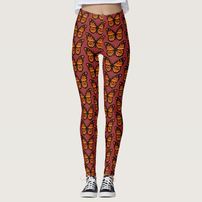 Monarch Butterfly Design - Leggings (Framsida)