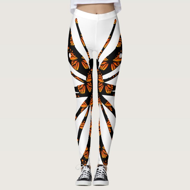 Monarch Butterfly Design - Leggings (Framsida)