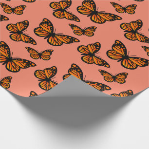 Monarch Butterfly Design - Papper radbrytning av p Presentpapper