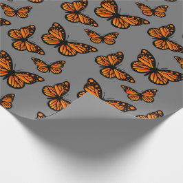 Monarch Butterfly Design - Papper radbrytning av p Presentpapper