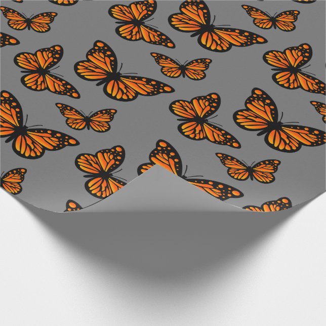 Monarch Butterfly Design - Papper radbrytning av p Presentpapper (Hörn)