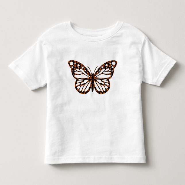 Monarch Butterfly Design - Småbarn Bra Jersey T-S T Shirt (Framsida)