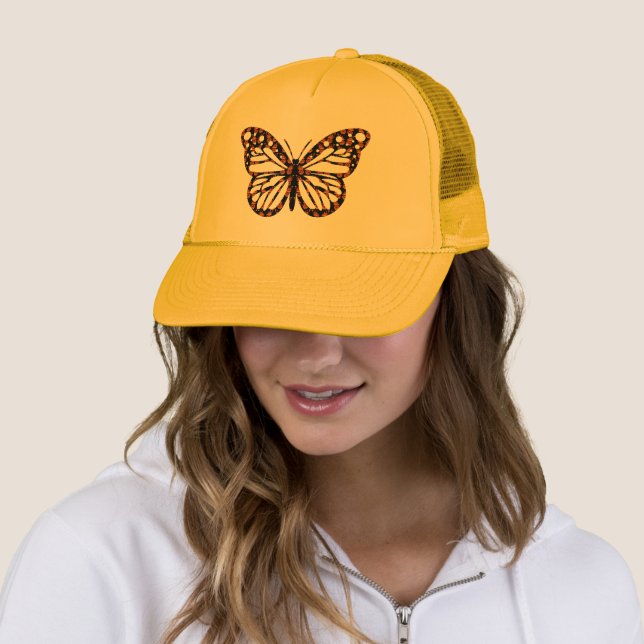 Monarch Butterfly Design - Truckerkeps (In Situ)