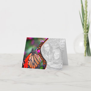 Monarch Butterfly ditt fototackkort Tack Kort