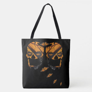 Monarch Butterfly Döskallars Tote Bag Tygkasse