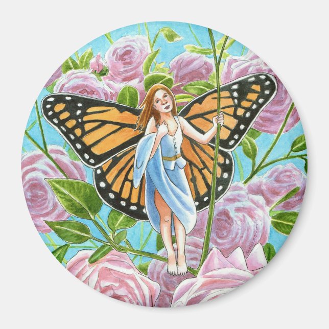 Monarch Butterfly Fairy i Ro Magnet (Framsidan)