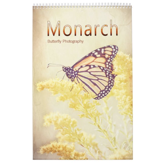 Monarch Butterfly Fine Art Nature Foton Kalender (Omslag)