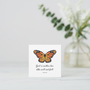 Monarch Butterfly Flat Card Gud är inom henne Tilläggskort