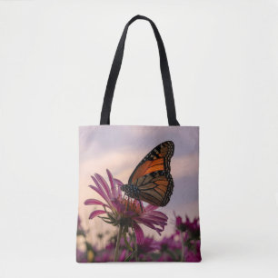 Monarch Butterfly Flower Tygkasse