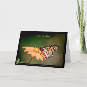 Monarch Butterfly för Grattis på födelsedagen-kort Kort
