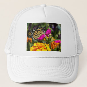 Monarch Butterfly från Rosa Marigold Flower Keps