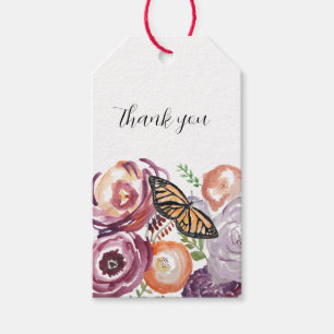Monarch Butterfly Garden Painting Gift-Märkre Presentetikett