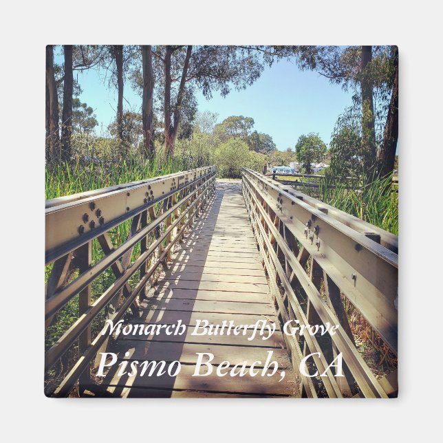 Monarch Butterfly Grove: Pismo Beach, CA Magnet (Framsidan)