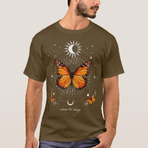 Monarch Butterfly Himmelsk Butterfly Sol Måne Phas T Shirt