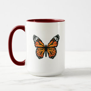 Monarch butterfly i polygon mugg