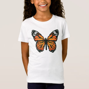 Monarch butterfly i polygon t shirt
