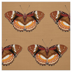 Monarch Butterfly in Brown, Rust och Cream Tyg