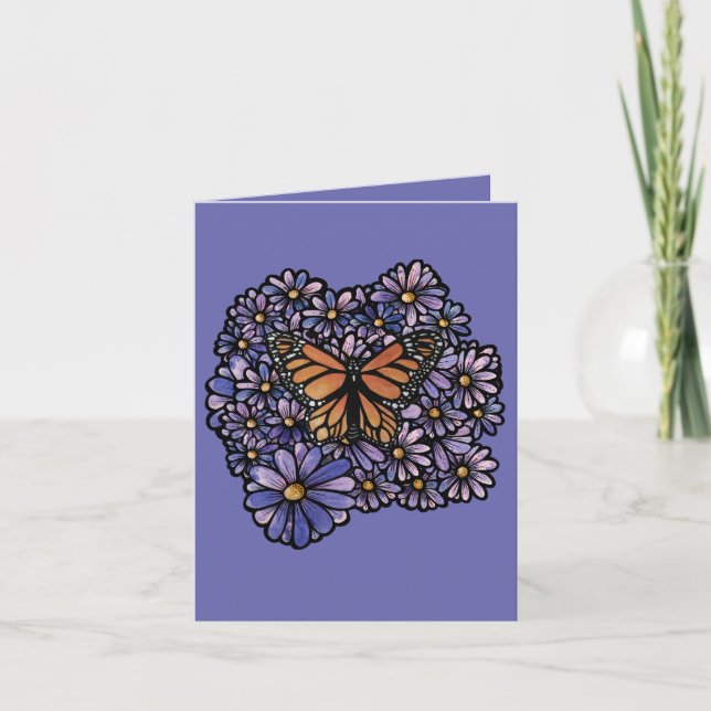 Monarch Butterfly Inbjudan (Framsida)
