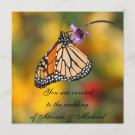 Monarch Butterfly Inbjudningar