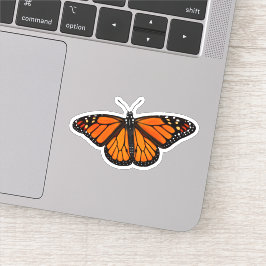 Monarch Butterfly Insekt Vinyl Sticker Klistermärken