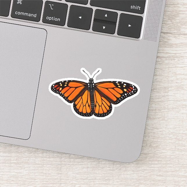 Monarch Butterfly Insekt Vinyl Sticker Klistermärken (Detalj)
