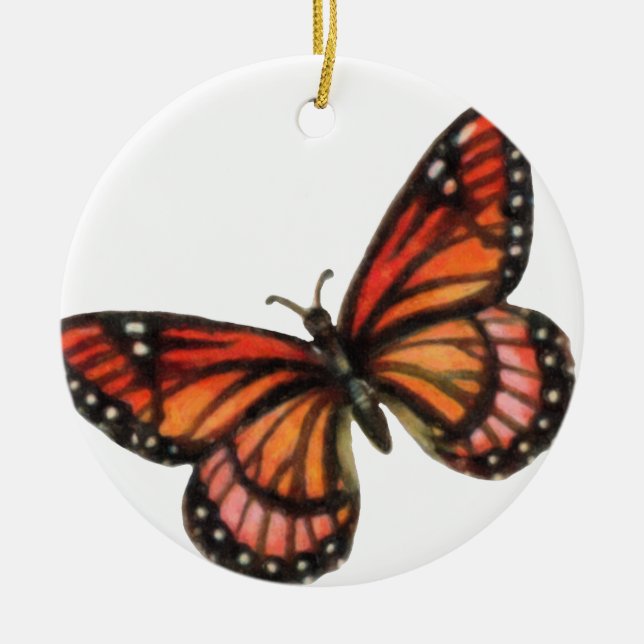 Monarch Butterfly jul Ornament (Framsidan)