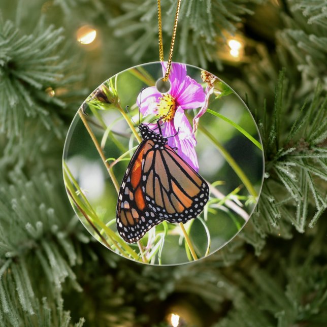 Monarch Butterfly Julgransprydnad Keramik (Träd)
